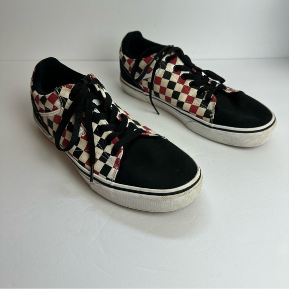 Vans Off The Wall Checkered Shoes Men’s Size 9 EU 42 Sneakers Red Black FLAW - Picture 11 of 11